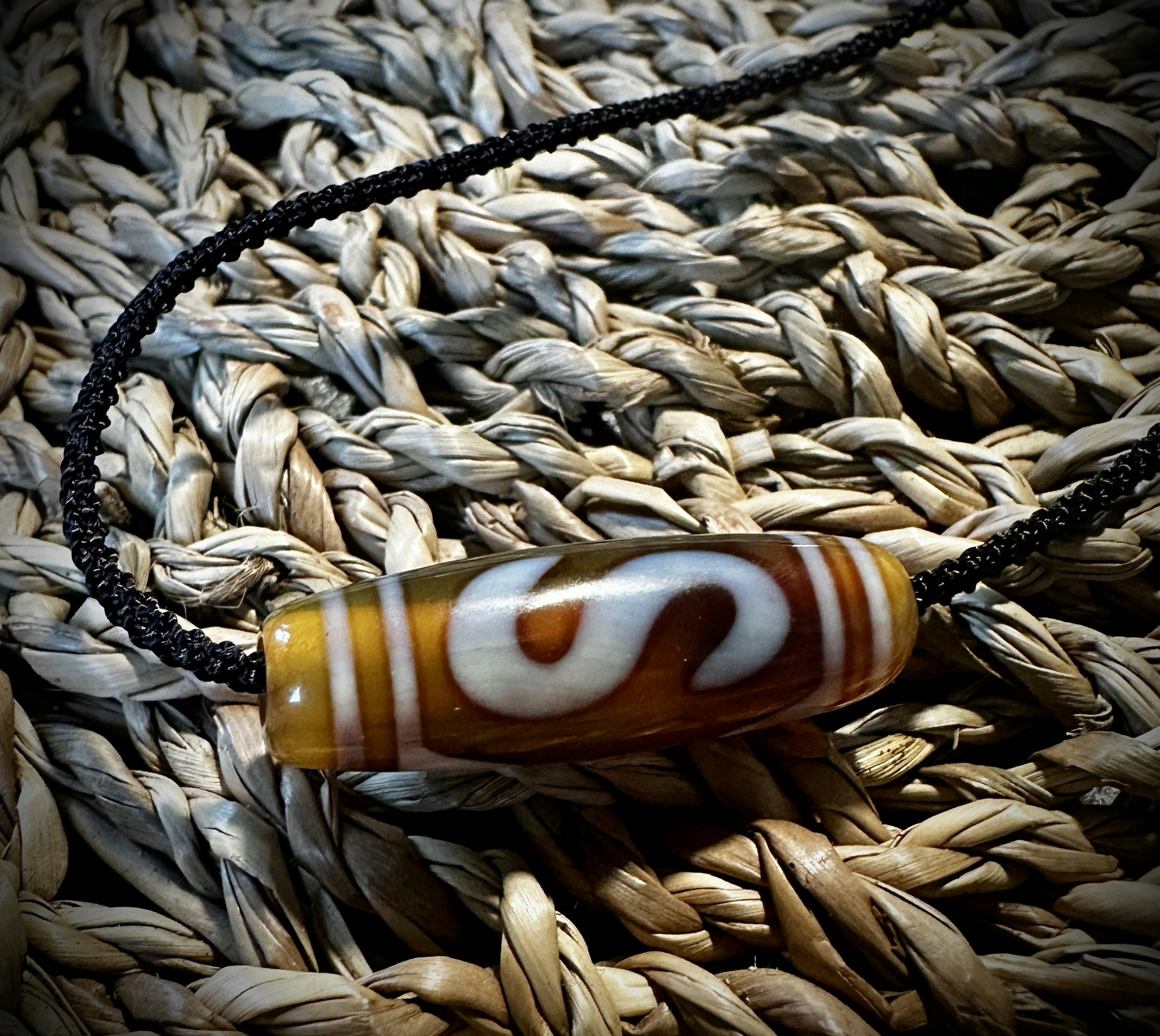Tibetansk DZI Halsband