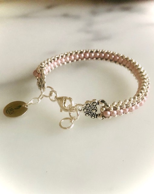 AEAGEAN Pink armband + ring