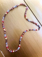 ALONISSOS kort halsband Multi koppar