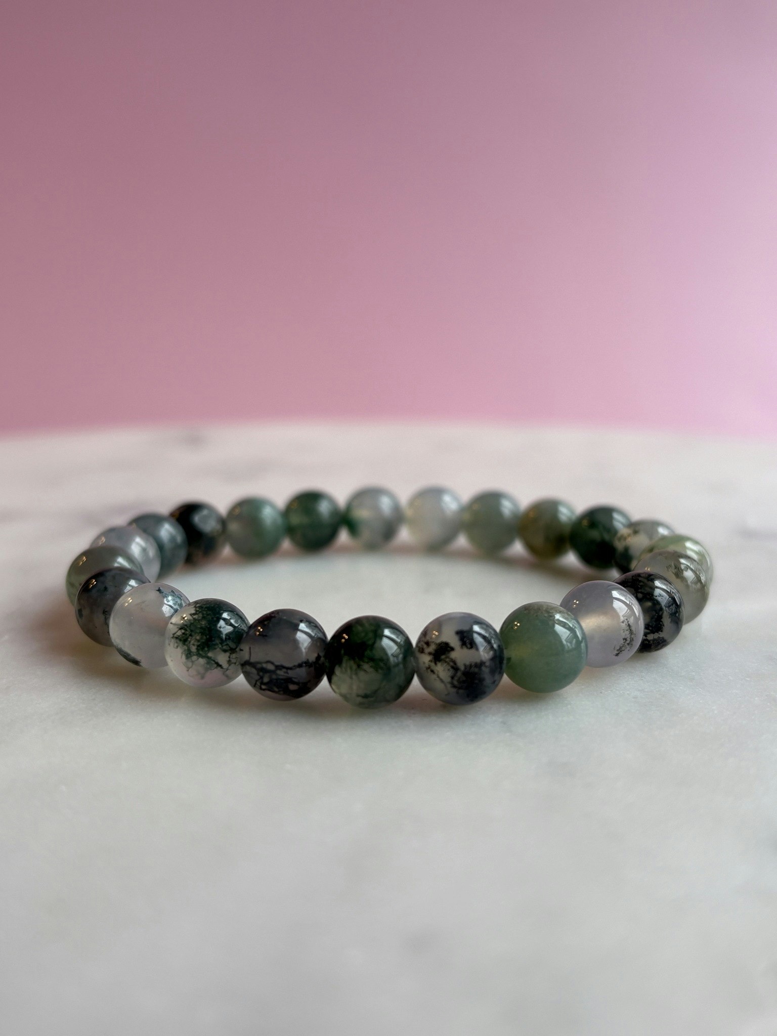 Mossagat hög kvalitet, armband