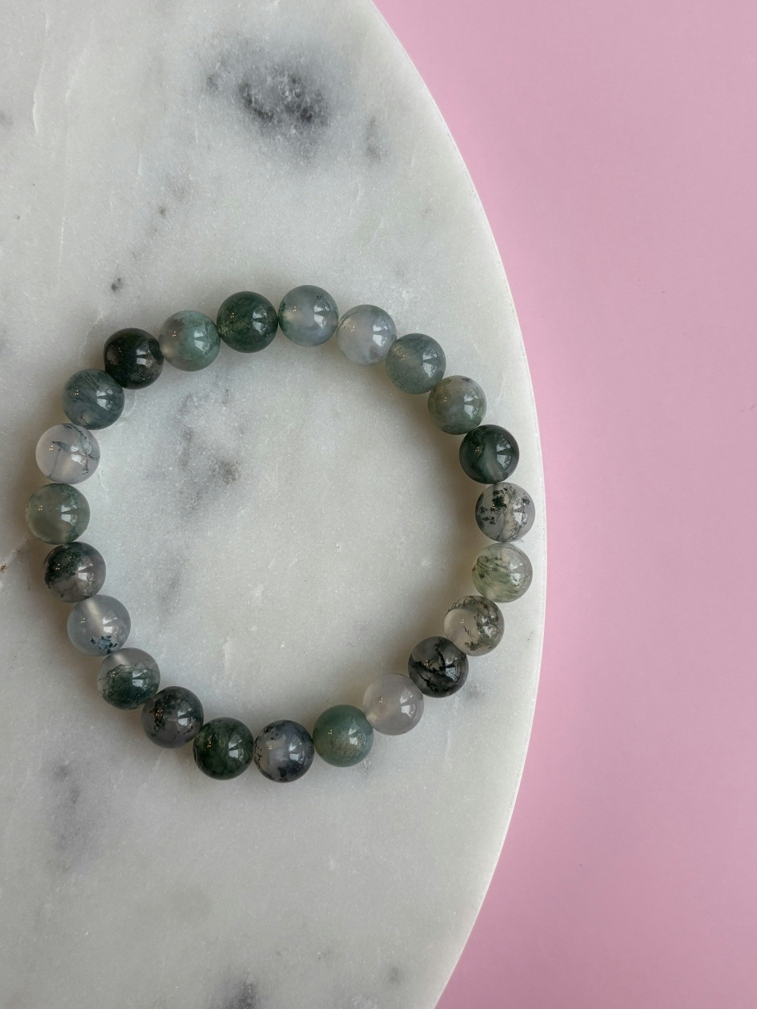 Mossagat hög kvalitet, armband