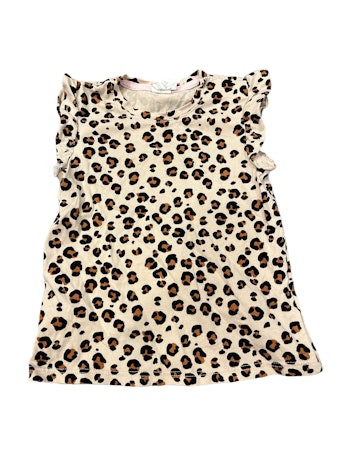 T-shirt leopard med volanger storlek 80 - H&M