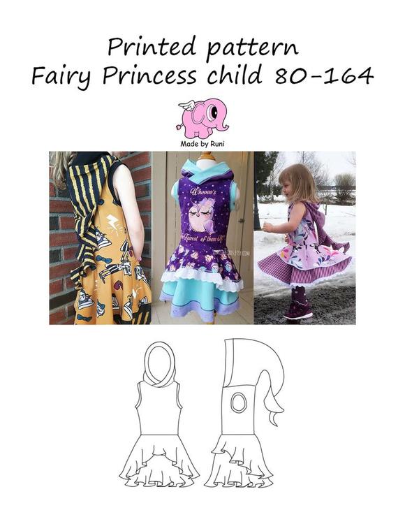 Made by Runi´s Fairy Princess barn stl. 80-164 + add on Fairy princess