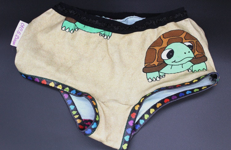 Unique panties, Turtle and Kermit, in size. 128