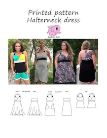 Made by Runi´s Halterneck dress dam stl 34-58
