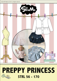 So Sew Me's Preppy Princess stl. 56 - 170