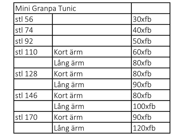 So Sew Me's Mini Granpa Tunic stl. 56 - 170