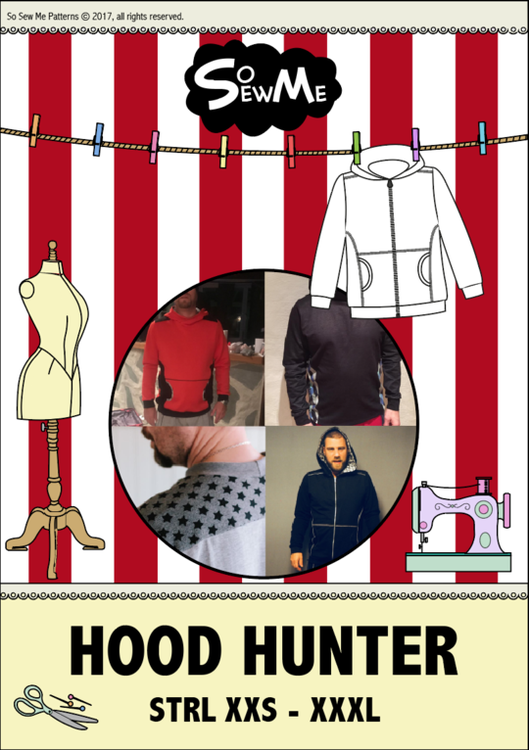 So Sew Me's Hood Hunter stl. XXS - XXXL