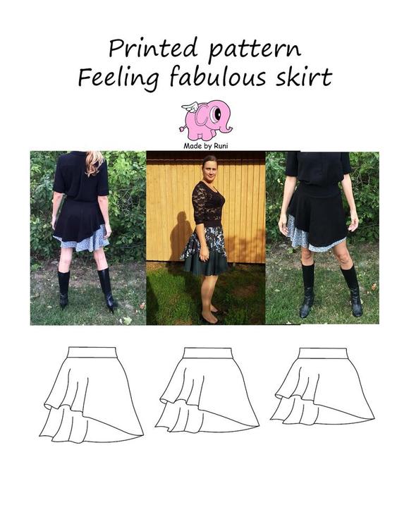 Made by Runi´s Feeling fabulous skirt dam, stl. 34 - 54