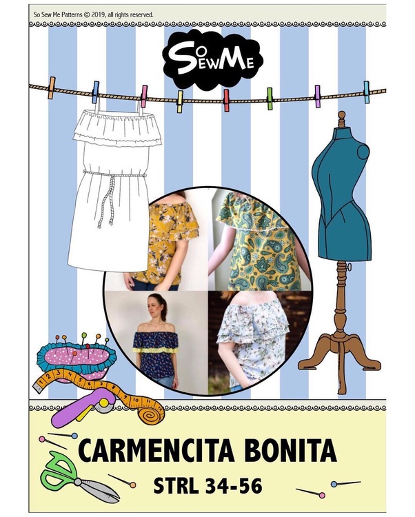 So Sew Me's Carmencita Bonita stl. 34 - 56