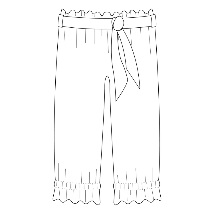 So Sew Me's Ruffle Pants stl. 56 - 152