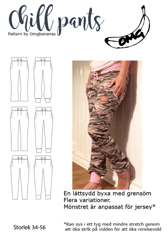 KONKURS! Chill pants stl 34 - 56