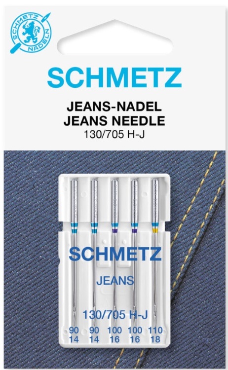 Schmetz Symaskinsnålar Jeans 90/14 \ 110/18 (130/705 H-J)