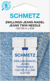 Schmetz Symaskinsnålar Tvilling Jeans 4,0/100 (130/705 H-J ZWI)