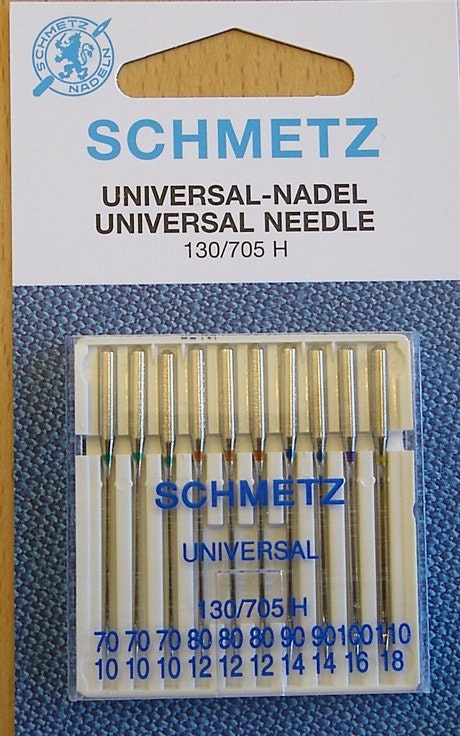 Schmetz Symaskinsnålar Universal 70/10 \ 110/18 (130/705 H) 10-pack