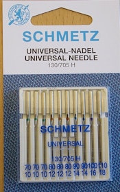 Schmetz Symaskinsnålar Universal 70/10 \ 110/18 (130/705 H) 10-pack