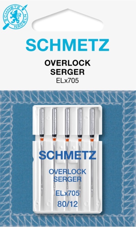 Schmetz Symaskinsnålar Overlock 80/12 (ELx705)