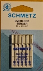 Schmetz Symaskinsnålar Overlock 80/12 \ 90/14 (ELx705 CF)