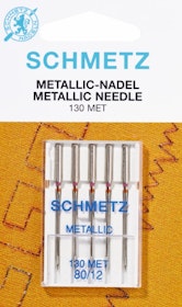 Schmetz Symaskinsnålar Metallic 80/12 (130 MET)