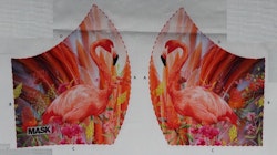 Flamingo, tyg för ansiktsmask