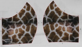 Giraffmönstrat tyg för ansiktsmask