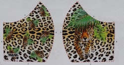 Leopard, tyg för ansiktsmask