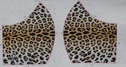 Leopardfläckar, tyg för ansiktsmask