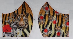 Tiger, tyg för ansiktsmask