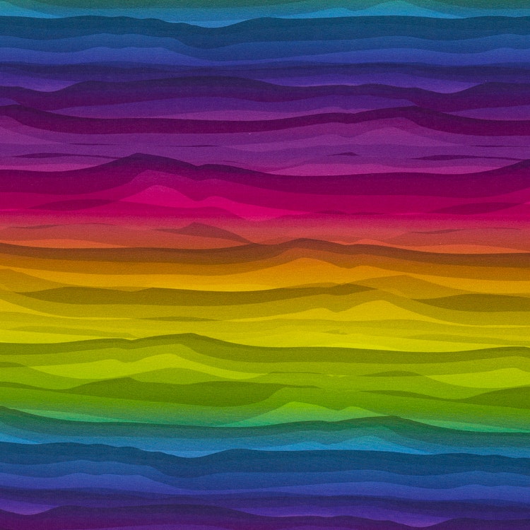 Wavy Stripes Multicoloured