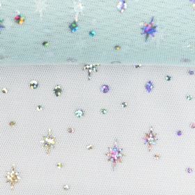 Elsa Stars turquoise tulle