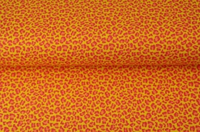 Yellow / orange Leopard patterned