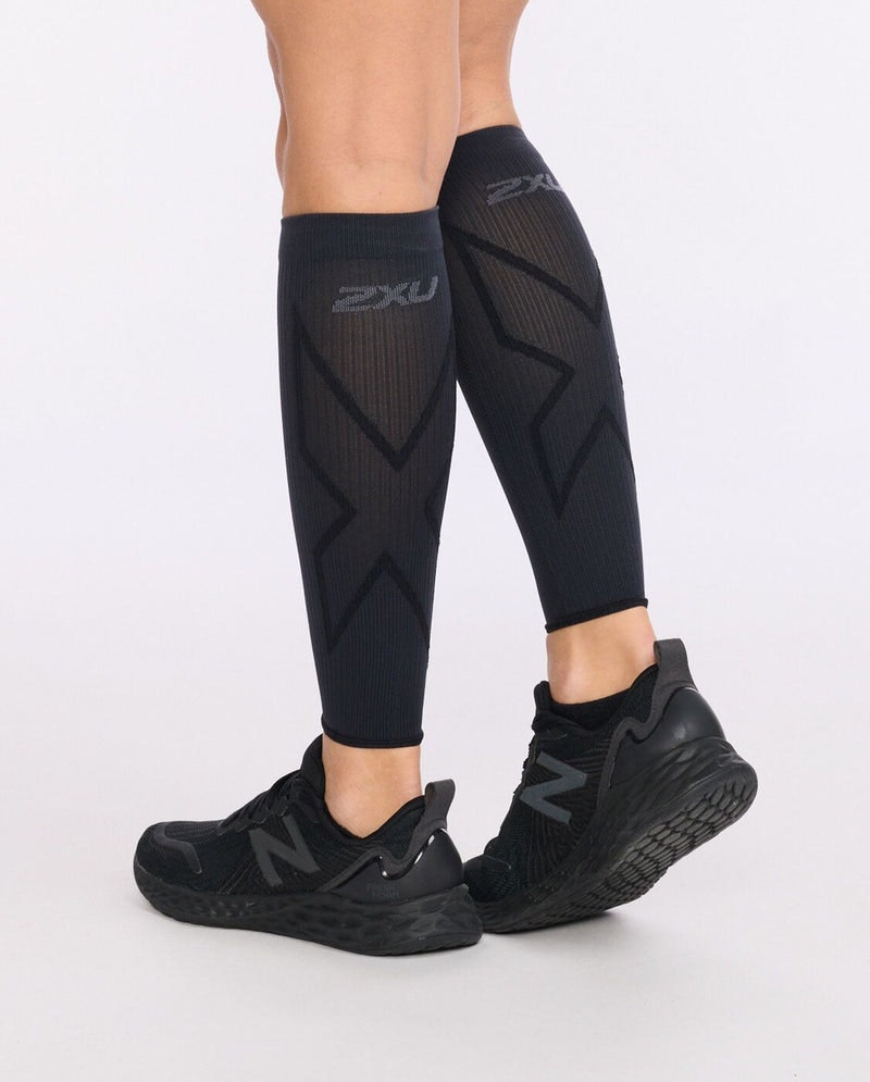 2XU X Compression Calf Sleeves - Black/Black