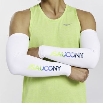 Saucony Fortify Arm Sleeves - White