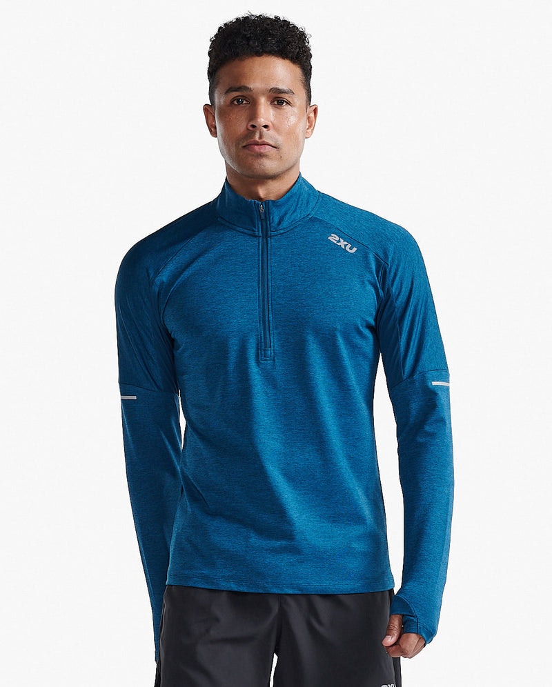 2XU Aero 1/2 Zip (Herr) - Majol/Silver Reflective