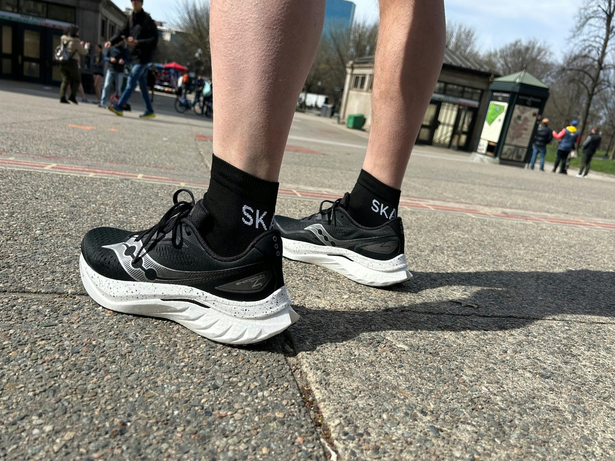 Skala i bare - Svart - Tunn löparstrumpa