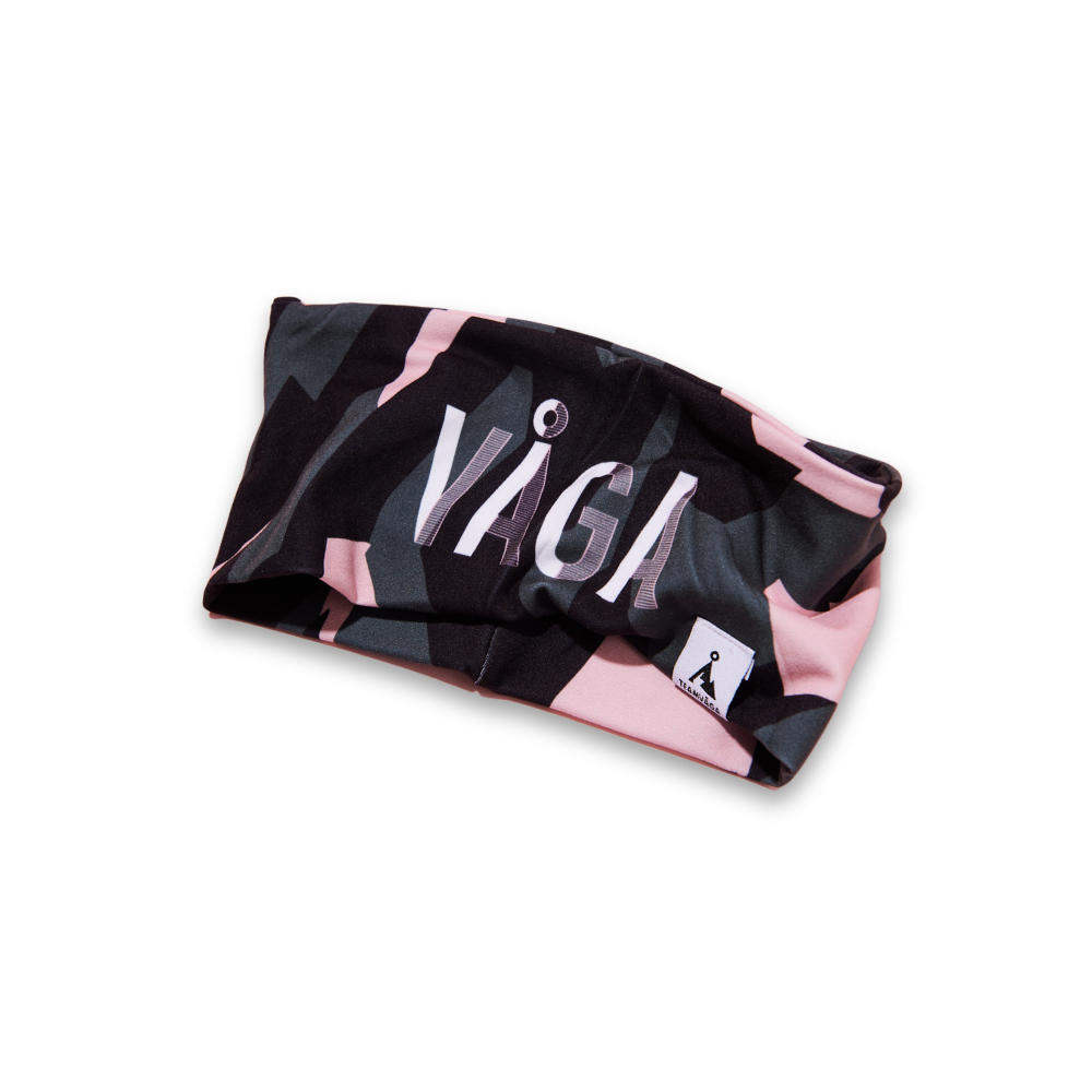 VÅGA Headband Limited Edition Black/Khaki Green/Pink