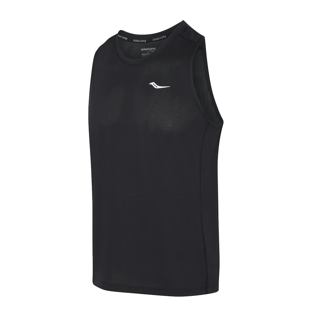 Saucony Stopwatch Singlet (herr) - Svart