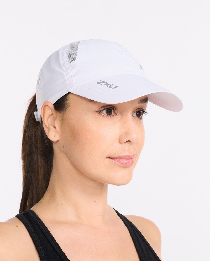 2XU Run Cap - White/White