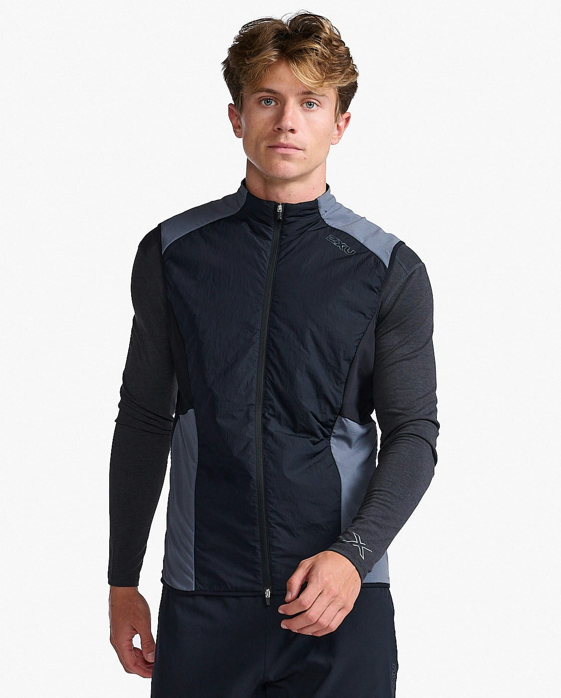 2XU Light Speed Hybrid Vest (Herr) - Black/Turbulence