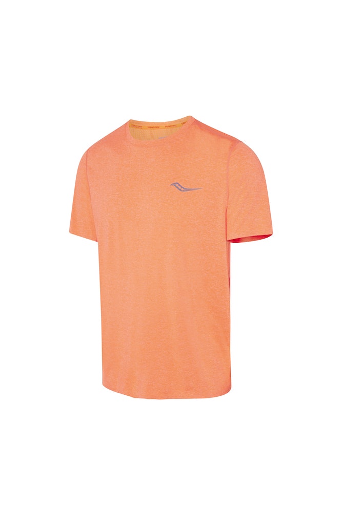 Saucony Time Trial Short Sleeve (herr) - ViziOrange