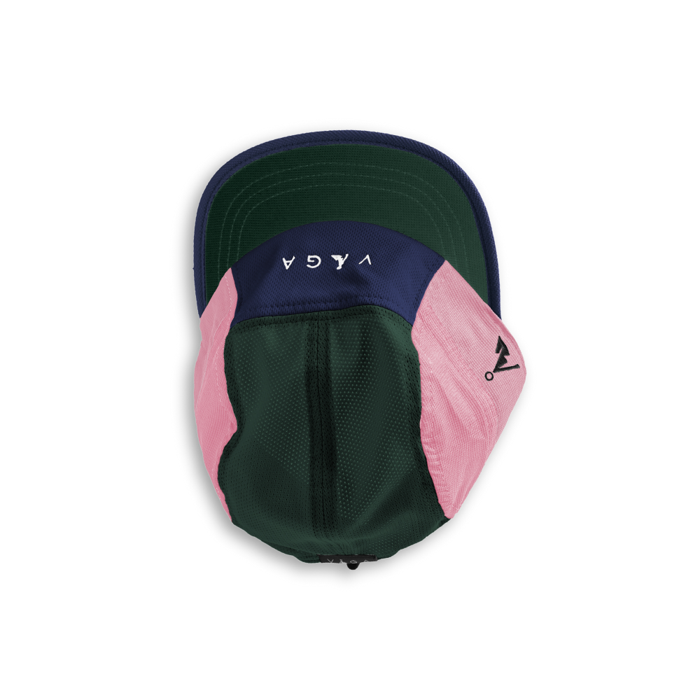 VÅGA Club Cap Navy/Pastel Pink/Dust Grey/Racing Green