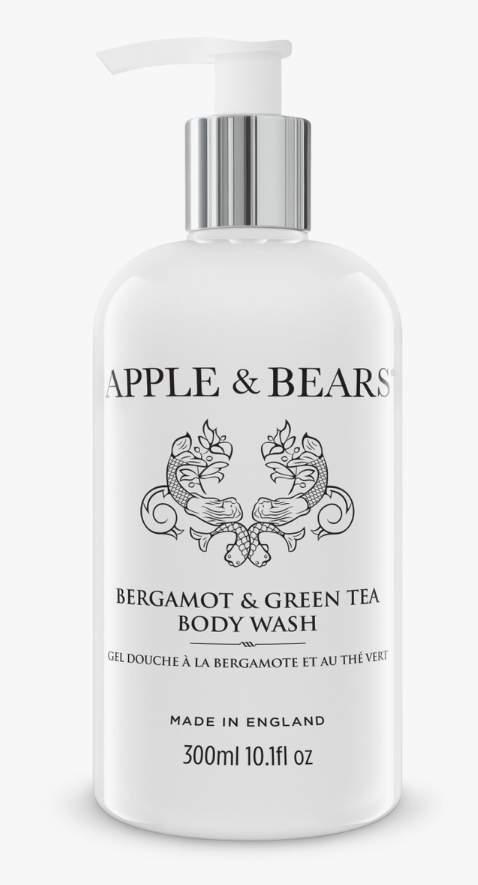 Apple & Bears Bergamott og Grønn Te dusjgele og body lotion gavesett - organisk og miljøvennlig