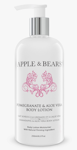 Apple & Bears Granateple og Aloe Vera dusjgele og body lotion gavesett - organisk og miljøvennlig