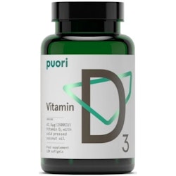 Puori D3 D-vitamin 2500 IE 120 kapslar
