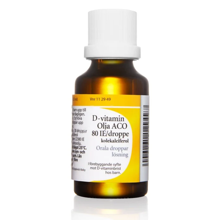 Vitamin D Oil ACO, oral drops, solution 80 IU/drop 25 ml