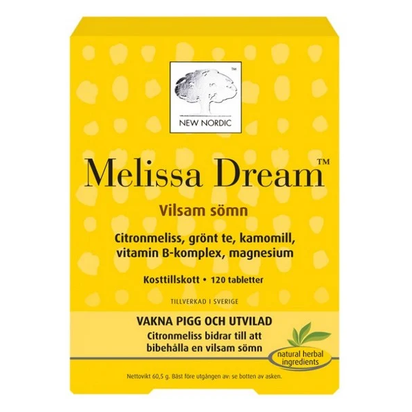 New Nordic Melissa Dream 120 tablets