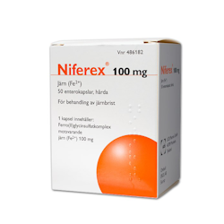 Niferex enterokapsel 100 mg, 50 st