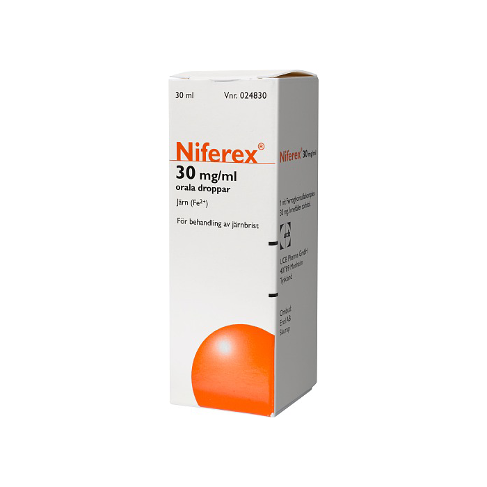 Niferex orala droppar 30 mg/ml, 30 ml