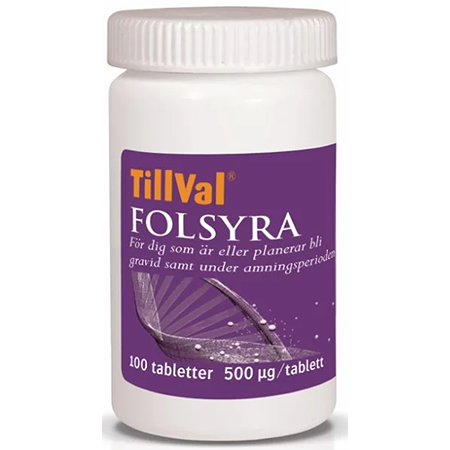 TillVal Folic acid 100 tablets