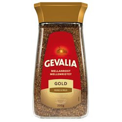 Gevalia Gold Mellanrost 200g - Glasflaska
